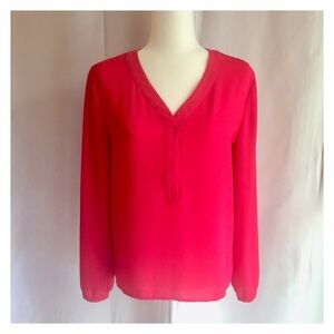 Red Calvin Klein Red Long Sleeves Top SP